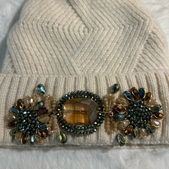 Woman winter knit beanie - Picture 3 of 5